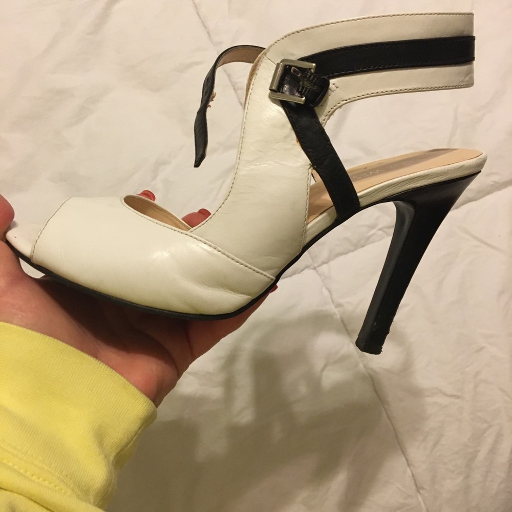 Sandals white -black